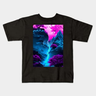 Mystical Waterfall Kids T-Shirt